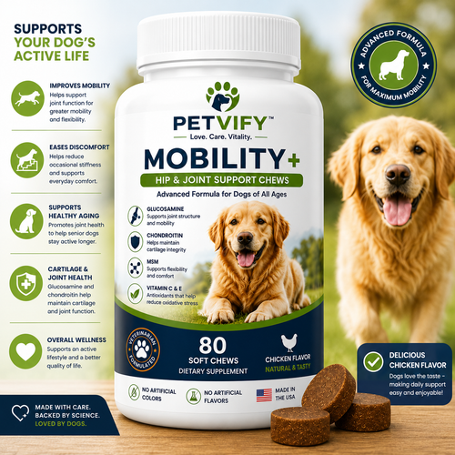 Petvify™ Mobility+ Hip & Joint Support Chews